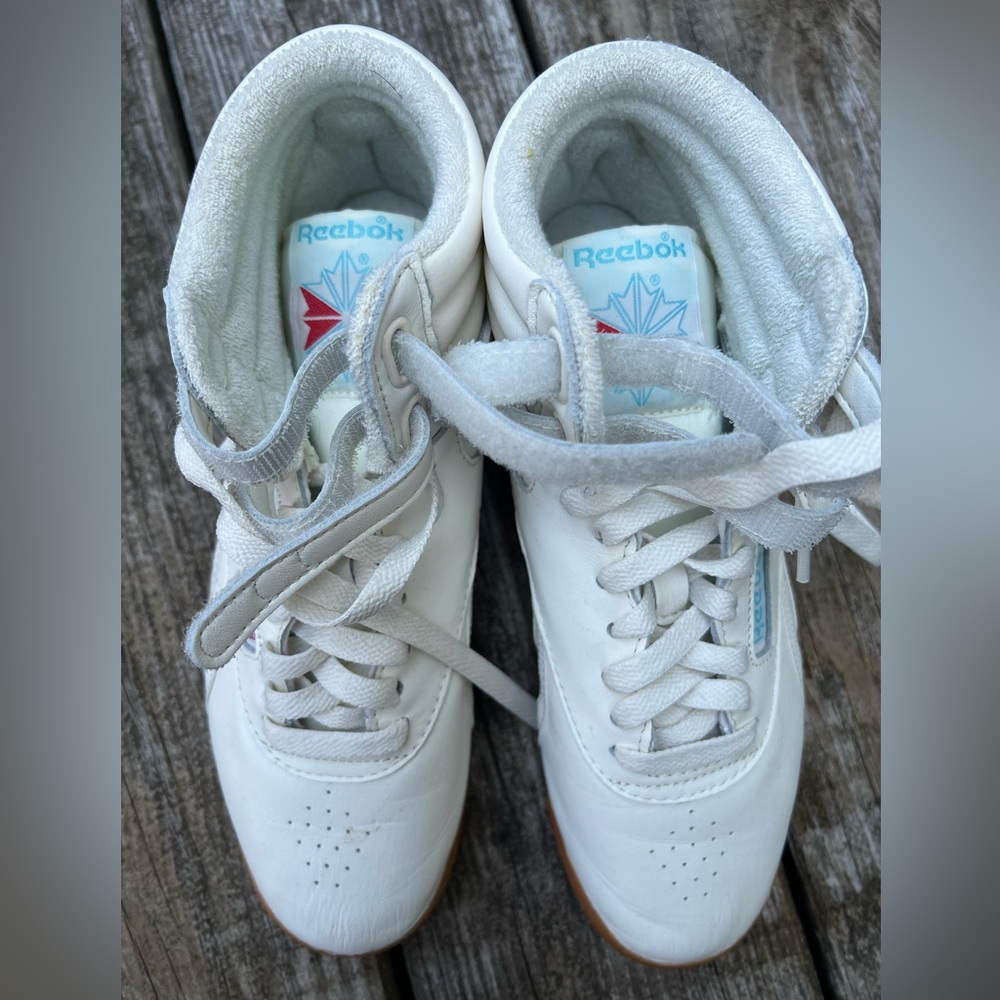 Reebok high top lace up sneakers